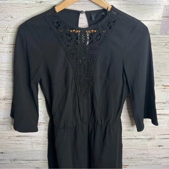 H&M Pants - H&M black romper lace size 4